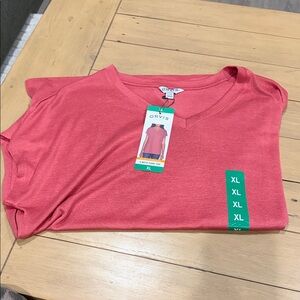 Orvis Coral V-Neck Tee XL